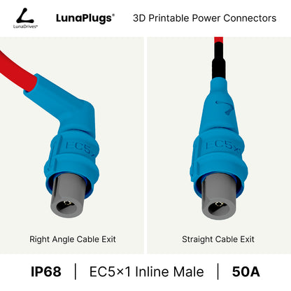 EC5x1 - 50 Amps, IP68 - Full Set - LunaDrives®